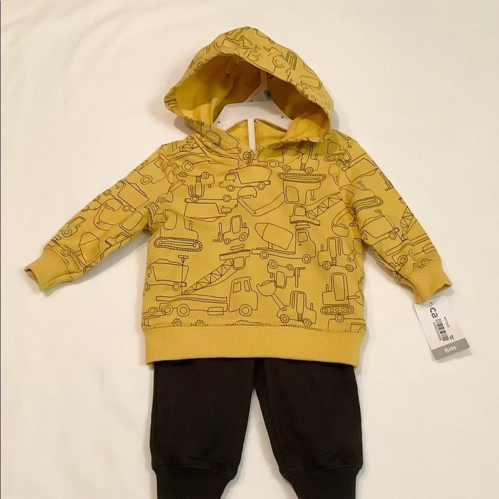 Baby Boys’ 2PC Hooded Sweatshirt Pant Set